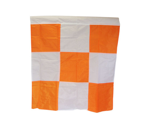 Safety Flag APF Orange/White Checkered 36" x 36" Airport Flag